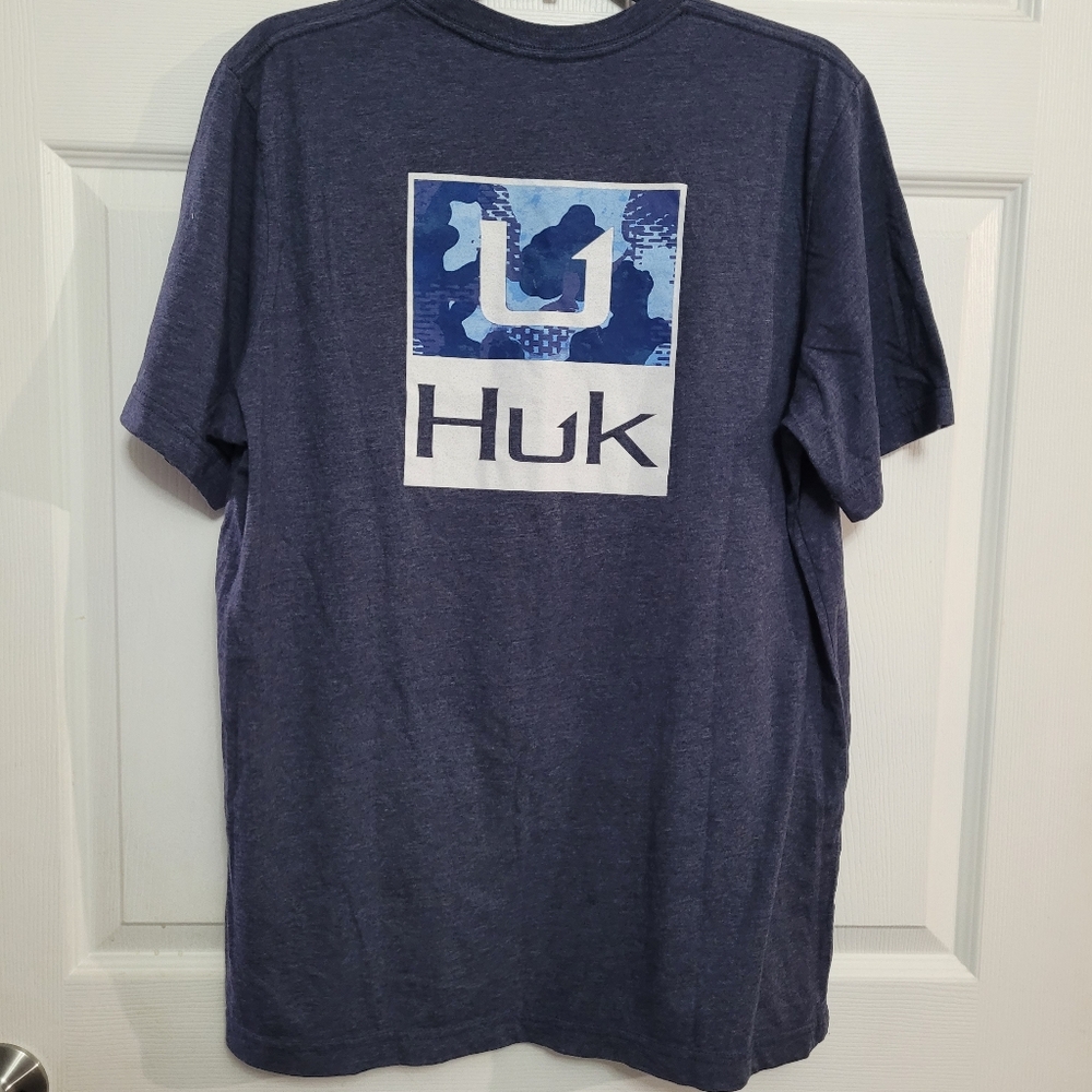 Men Size XL Huk Graphic tshirt color blue